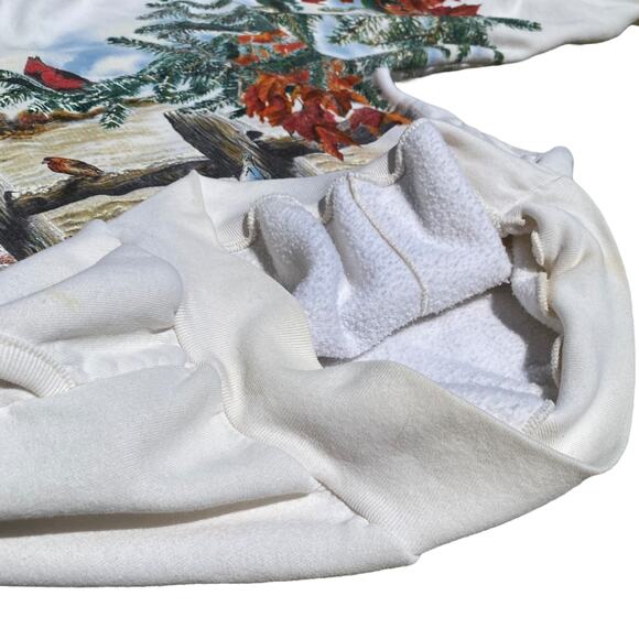 Art Unlimited Fall to Frost Wildlife Scene Double-sided Sweatshirt Sz M - Picture 6 of 12